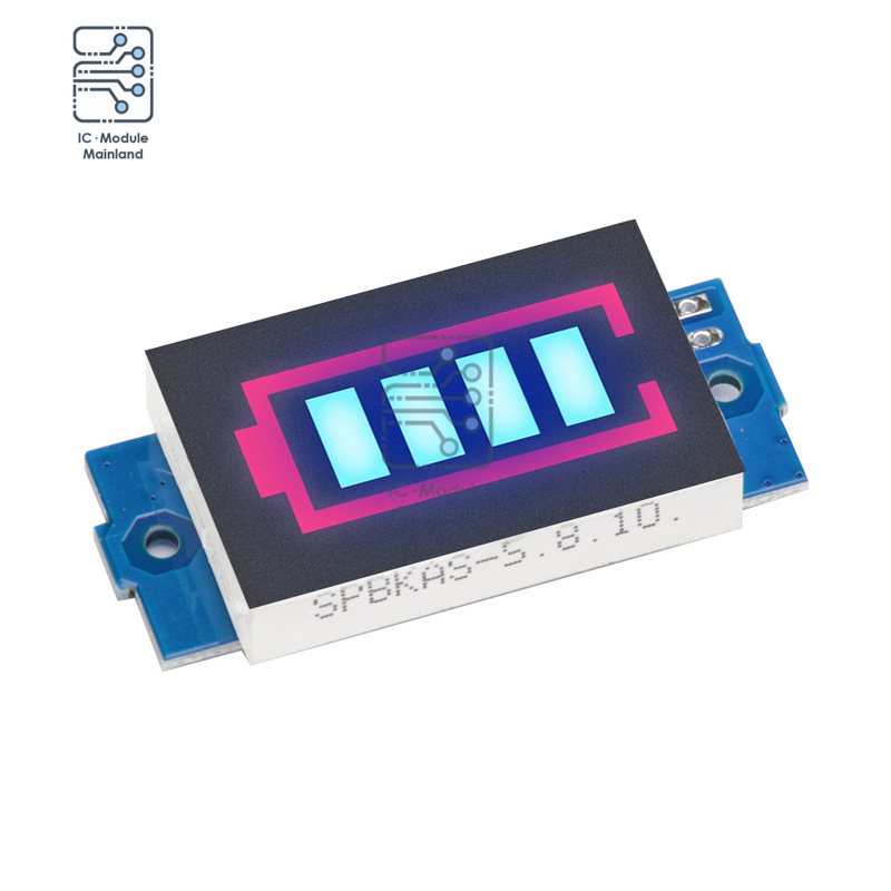 Li-lion modul indikator kapasitas baterai Lithium, 1S/2S/3S/4S/6S/7S li-lion 18650 tampilan biru baterai kendaraan elektrik