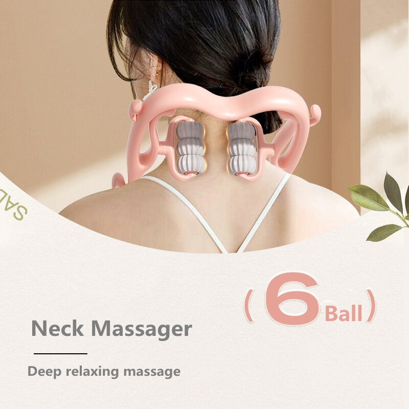Neck Massager Cervical Shoulder Muscle Relaxation Fatigue Relief Pain Reduction Relaxing Machine Health Care Neck Massage Tool