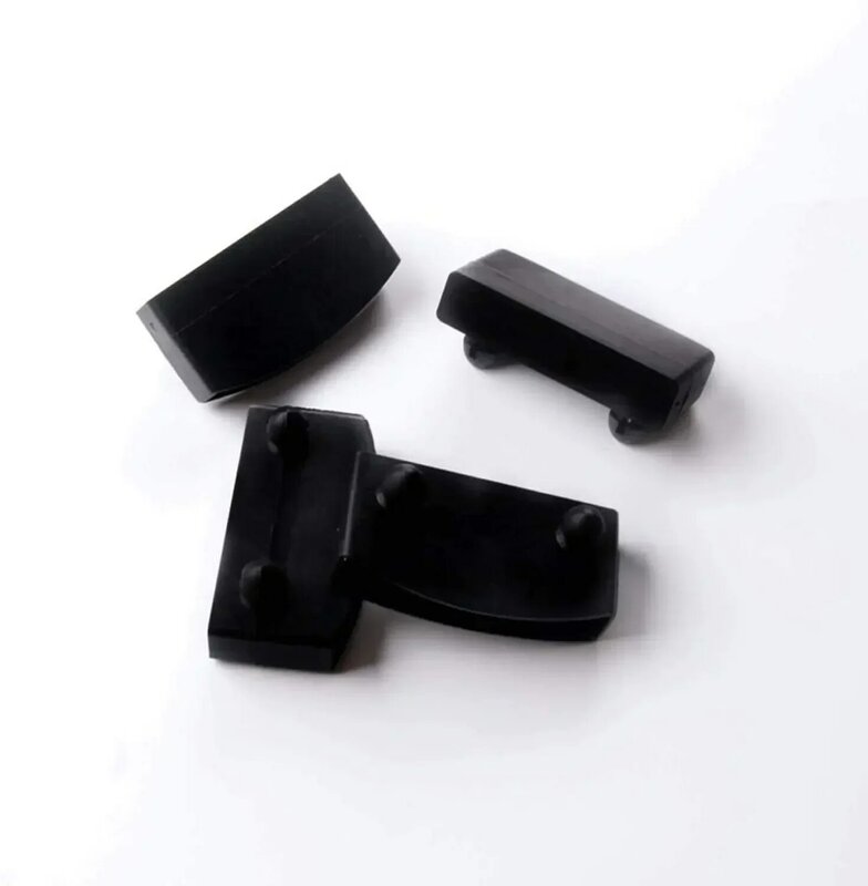 12 шт., черные пластиковые квадратные Сменные накладки для дивана или кровати