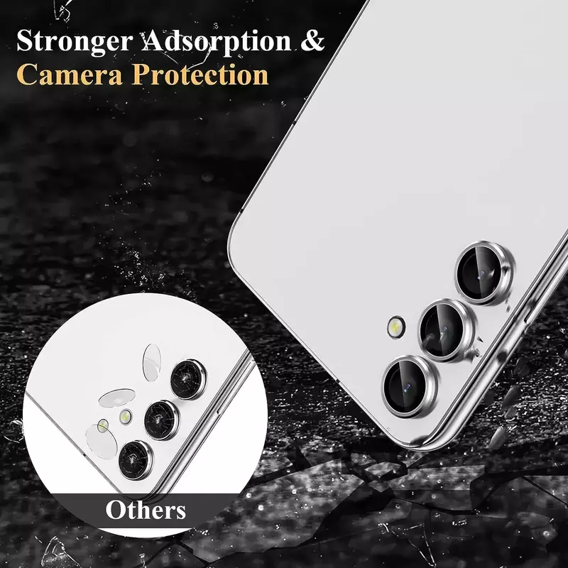 เคสป้องกันเลนส์กล้องกระจกเทมเปอร์สำหรับ Samsung Galaxy A15 A25 A35 A55 A14 A24 A34 A54 S24อุปกรณ์เสริมโทรศัพท์พิเศษ