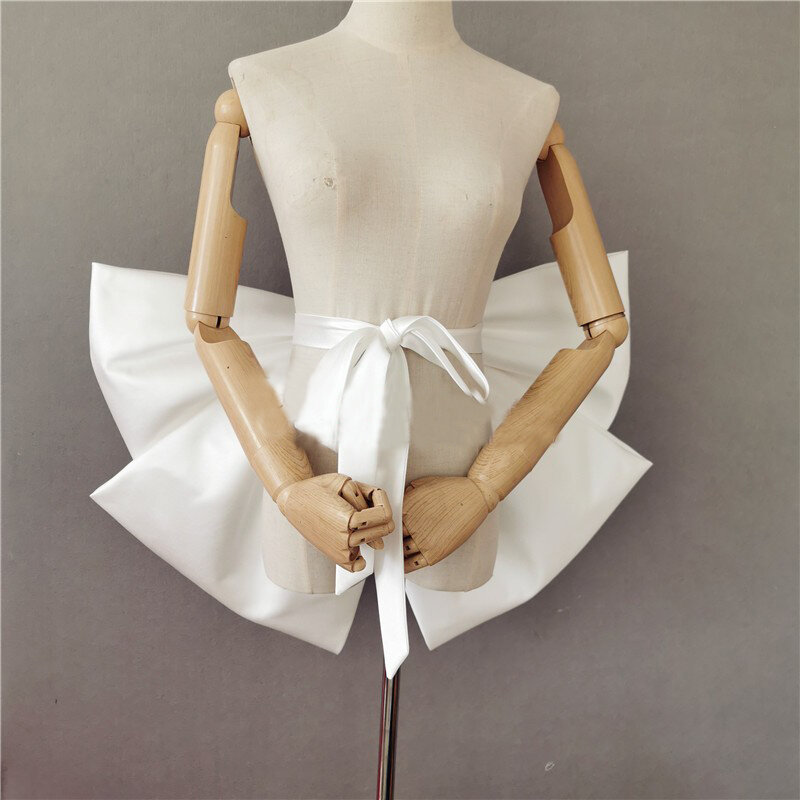 For Wedding Dress With Tie Belt Removable Decor Bow Wedding Dress Fashion Party Gown Satin Big Knots Bow