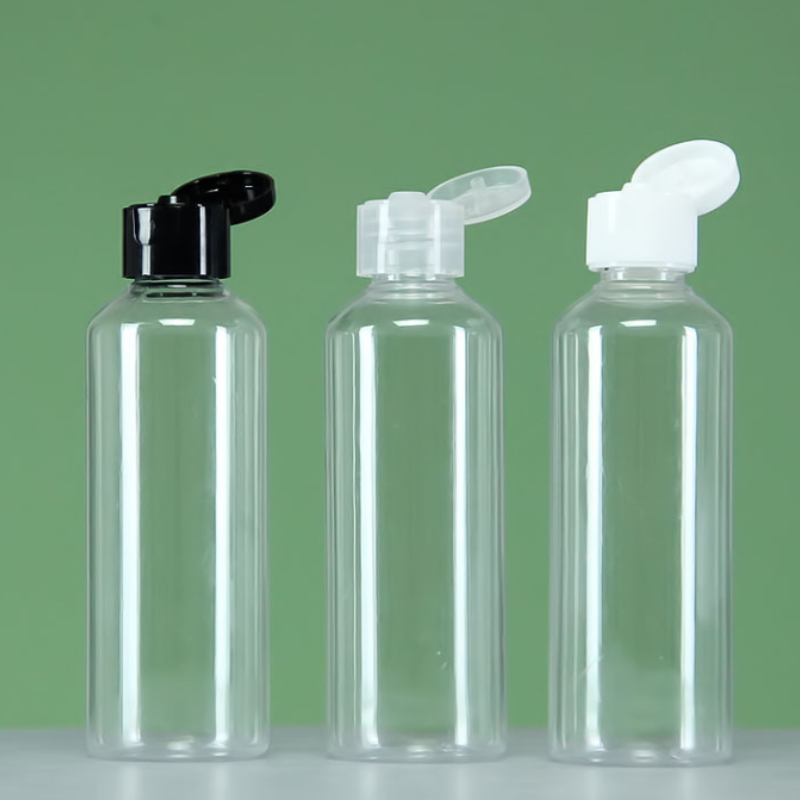 Travel Bottles 100ml Empty Plastic Bottles With Flip Cap Clear Seal Bottles For Liquid Lotion Makeup Containers With Screw Cap