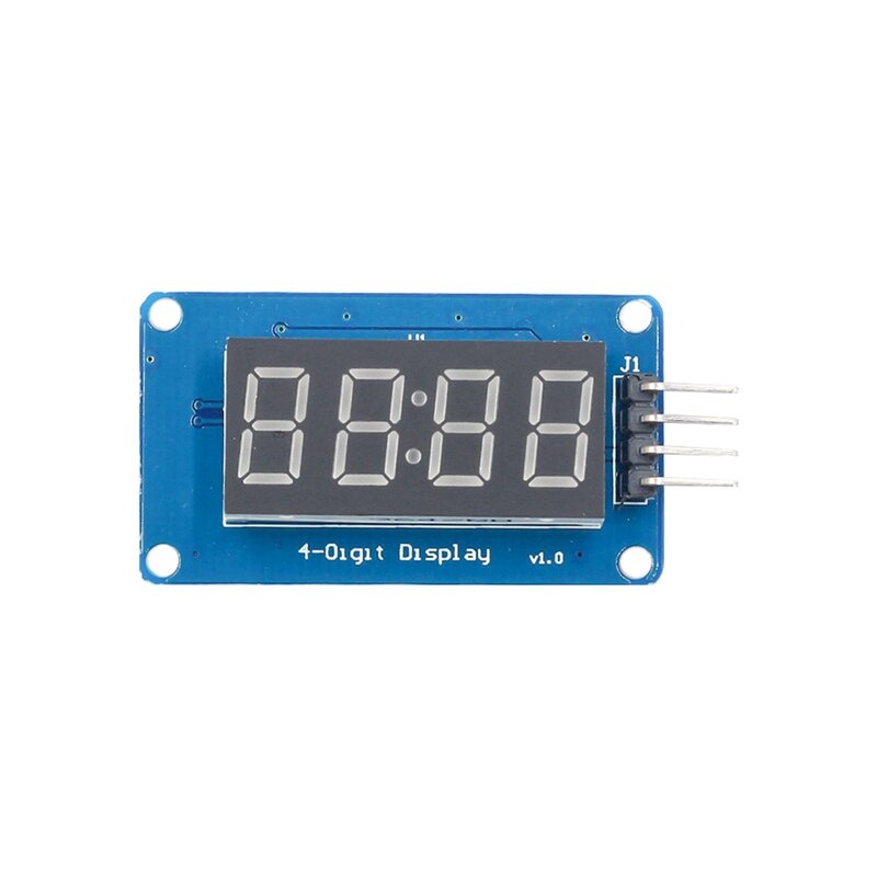 Módulo LED TM1637, placa de controlador serie 4 para Arduino, tubo de reloj de ánodo rojo de 7 segmentos de 0,36 pulgadas