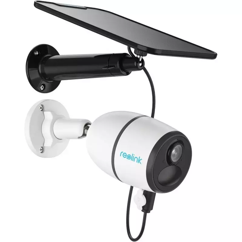 كاميرا مراقبة Reolink-go plus ، 2k ، بدون واي فاي ، lte ، لاسلكية ، خارجية ، بطارية قابلة لإعادة الشحن مع وعاء شمسي