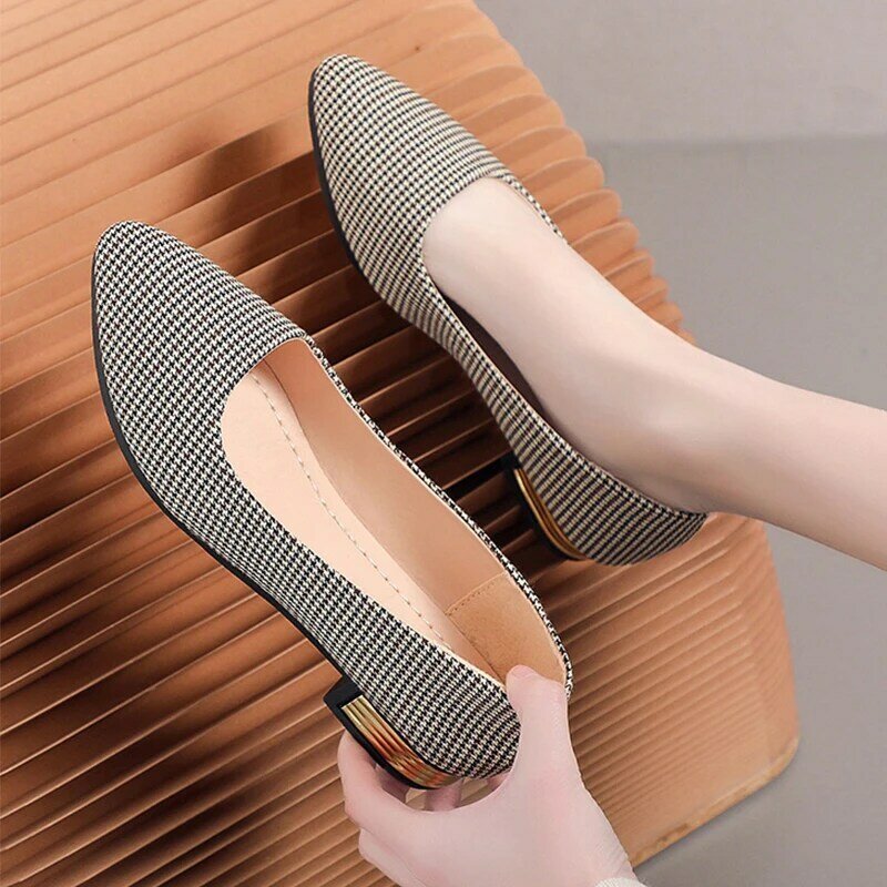 Sandalias planas con punta estrecha para mujer, a la moda Zapatos de vestir, calzado informal clásico para caminar, Calzado cómodo para verano, 2024