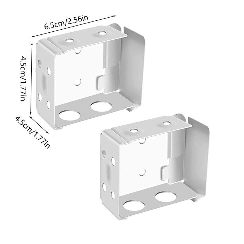 2/4x/Set 5cm Box Mounting brackets Practical Blind Brackets Easy to Use Window blind Headrail brackets for Kitchen