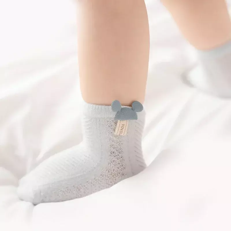 Thin Baby Socks Summer Breathable Mesh Socks Newborn Toddler Cartoon Boys Socks Princess Girls Clothing Accessories