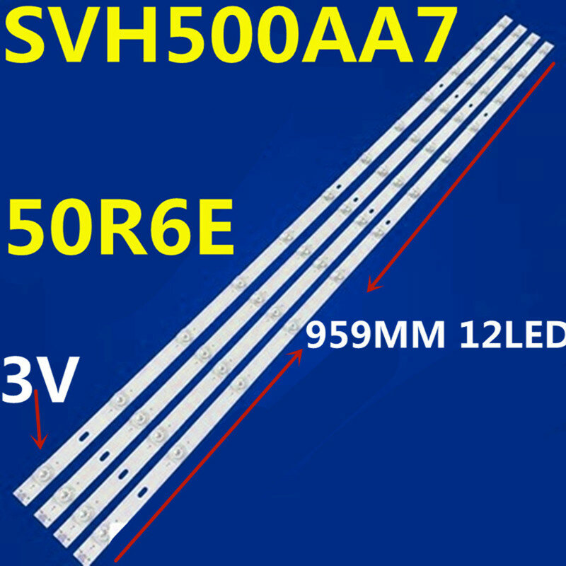 959MM 12LED(3v) LED Strip 50R6E SVH500AA7 CRH-BX50S1U92303T041288V-REV1.1 CRH-BK50S1U923030T04128AT-REV1.2