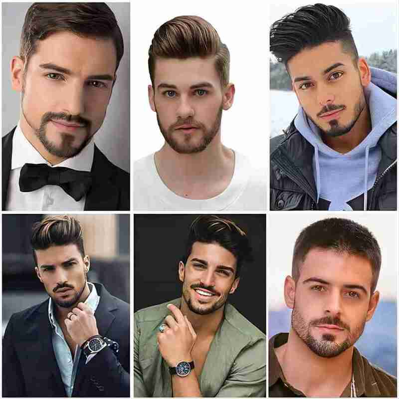 Barba leve artesanal real para homens, barbas invisíveis, renda suíça, bigode barato