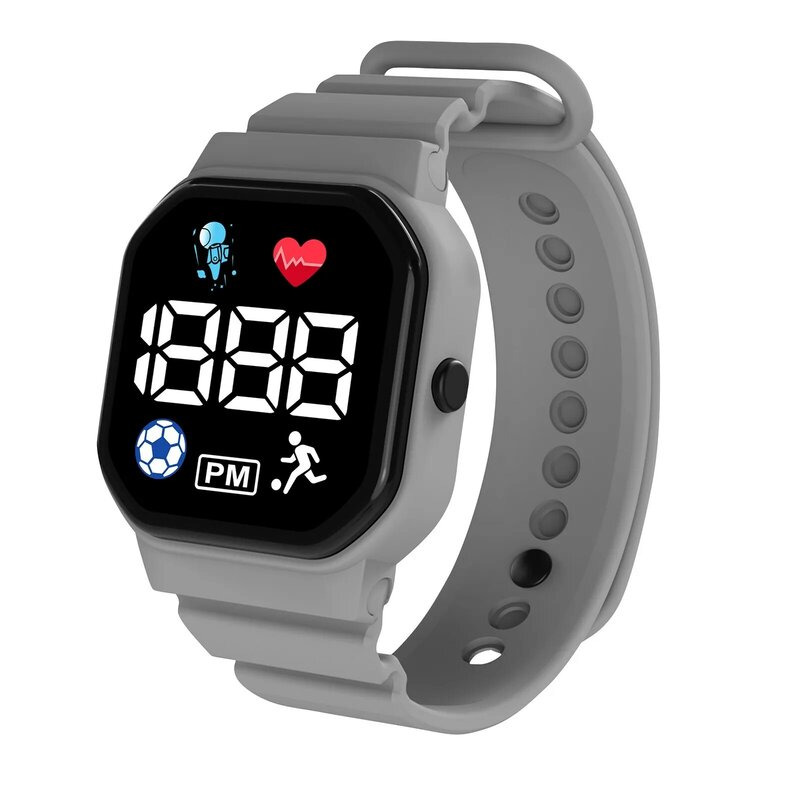 Часы для студентов, цифровые часы для девочек и мальчиков, спортивные армейские военные силиконовые часы, электронные часы, мужские часы