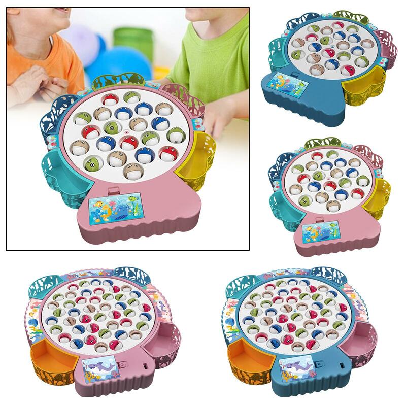 Rotating Fishing Game Birthday Gifts Early Educational Practice Motor Skills for Kids Toddlers Party Favors Family Age 3 4 5 6 7