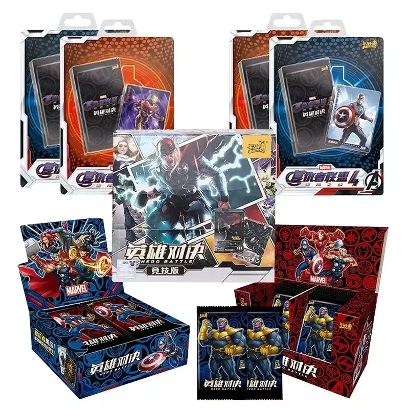 Kyou Marvel Card New Anime The Avengers Comics Heroes contro Collection Cards Party Playing Games Card Toys regalo per bambini