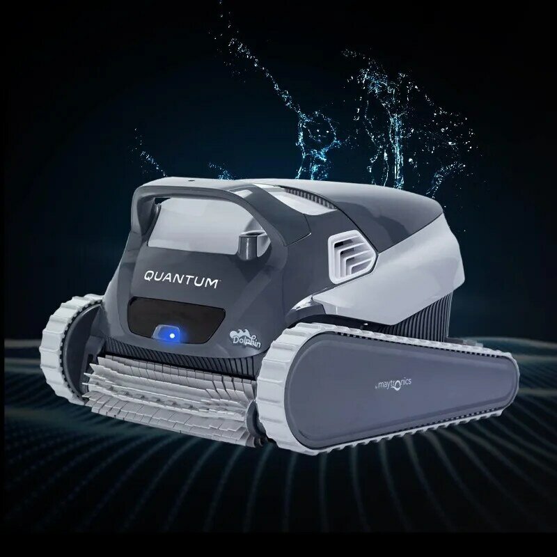 Limpador de piscina robótico Dolphin Quantum, escaninho de filtro padrão e ultra fino, temporizador semanal, giratório anti-emaranhado, modelo 2024