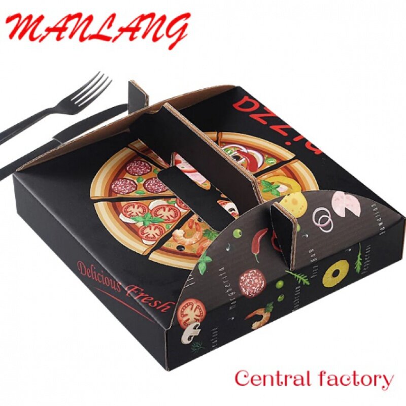 Kotak Pizza bergelombang tiga lapis dapat disesuaikan kelas makanan restoran 32x32x4