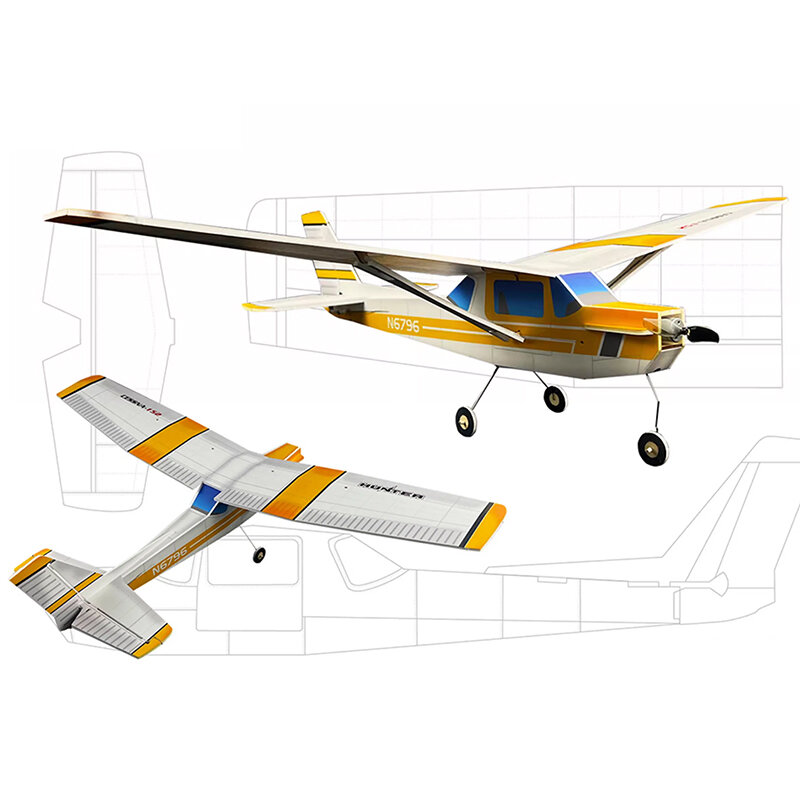 Feuille d'avion de chasse télécommandé, modèle d'aviation en bouteille Mustang, jouet de bricolage, cadeau, EPP, P51