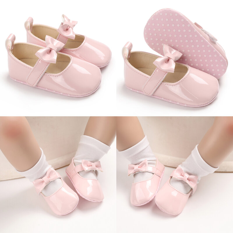 Sapatilhas rosa bebê princesa, calçados esportivos casuais, criança quente, sola macia, antiderrapante, primeiro andador, 0-18M, moda