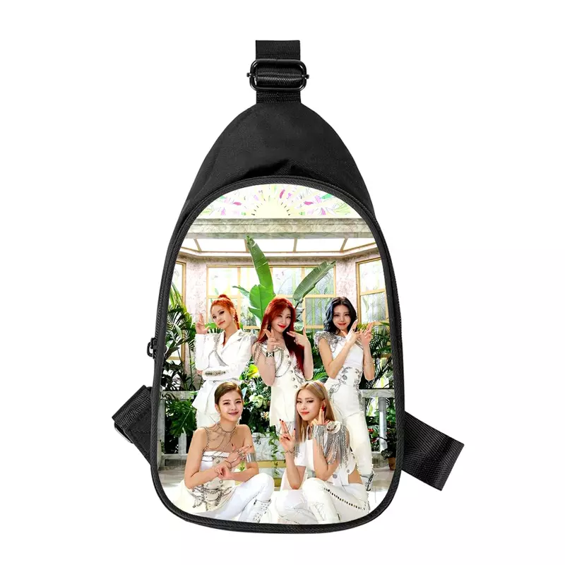KPOP ITZY, новая мужская нагрудная сумка с 3D принтом через плечо по диагонали, женская сумка через плечо, школьная поясная сумка для мужа, Мужская нагрудная сумка