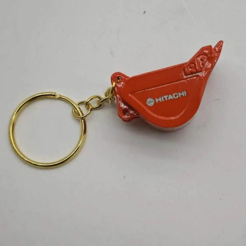 1pc Bucket Key Chain For Hitachi Excavator Heavy Equipment Keychain