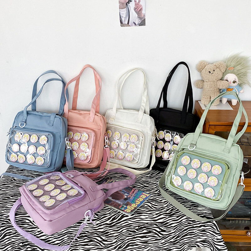Stile giapponese Kawaii Itabag per bambole borse grandi nuove borse da scuola in Nylon per ragazze adolescenti borsa a tracolla JK borsa a tracolla