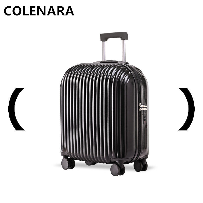 COLENARA 20"24 Inch Cabin Luggage Ultra-light Small Trolley Case Ladies Password Boarding Box Universal Wheel Rolling Suitcase