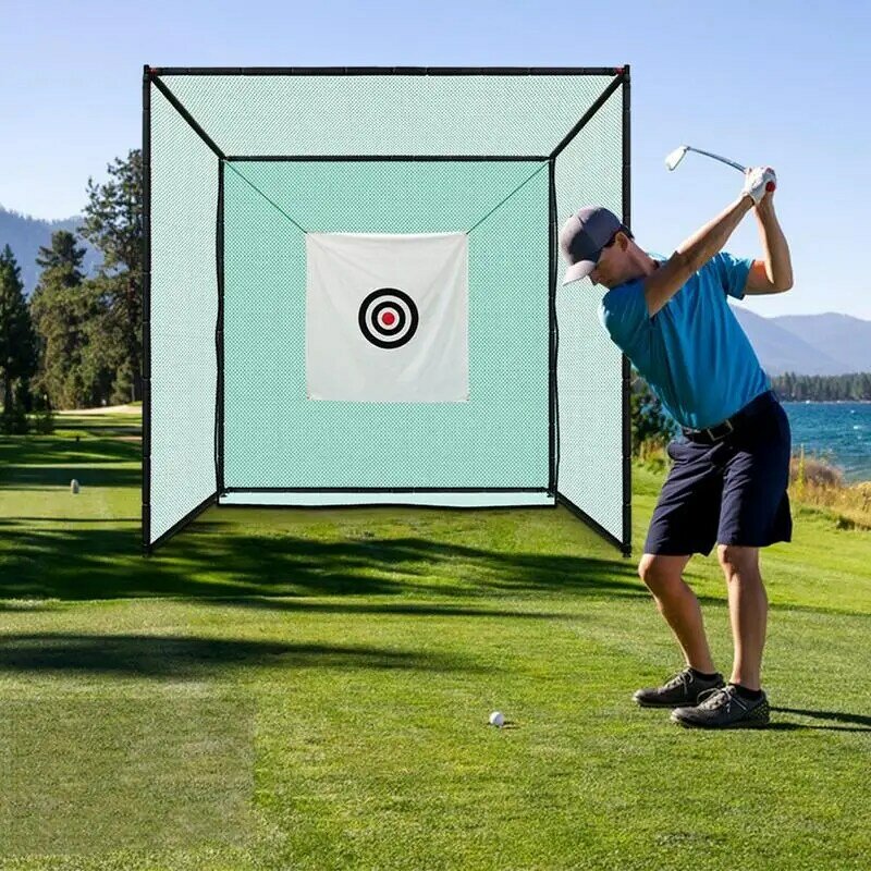 2x2x2 м фототкань для использования на открытом воздухе, подходит для тренировок по гольфу, портативная дальность вождения, цели для тренировок по гольфу для газона, дома, заднего двора
