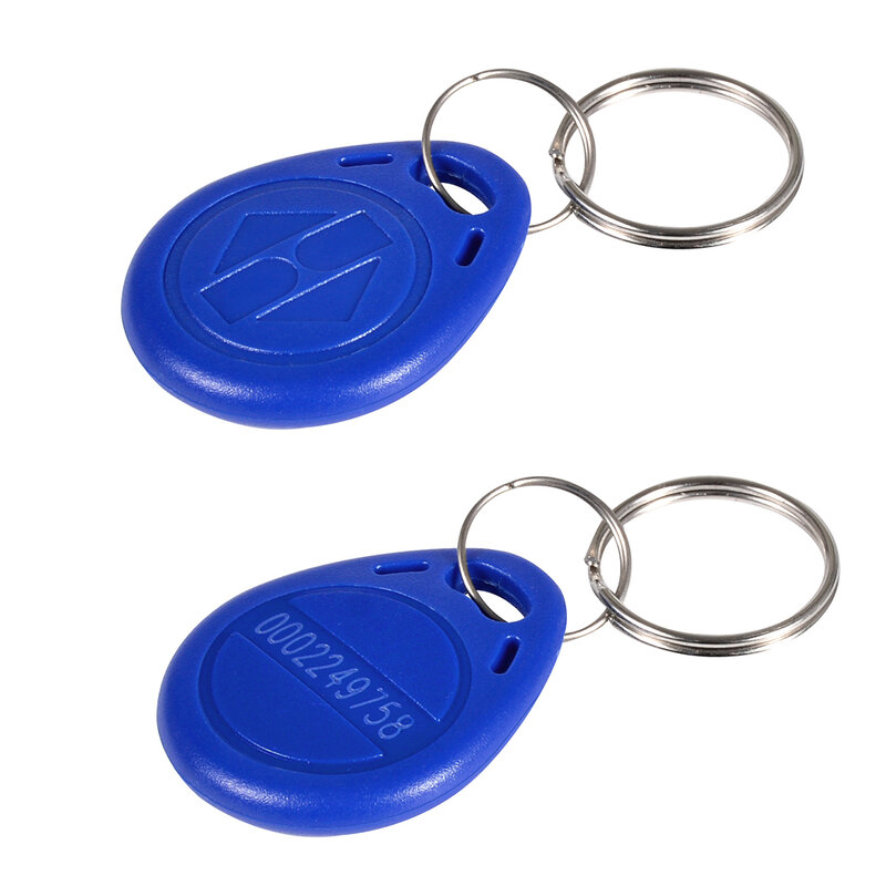 125KHZ ميدالية مفاتيح RFID EM بطاقة القرب ID رمز الكلمات Keyfobs ل جرس باب يتضمن شاشة عرض فيديو ، نظام مراقبة الدخول (قراءة فقط) ، حزمة من 10