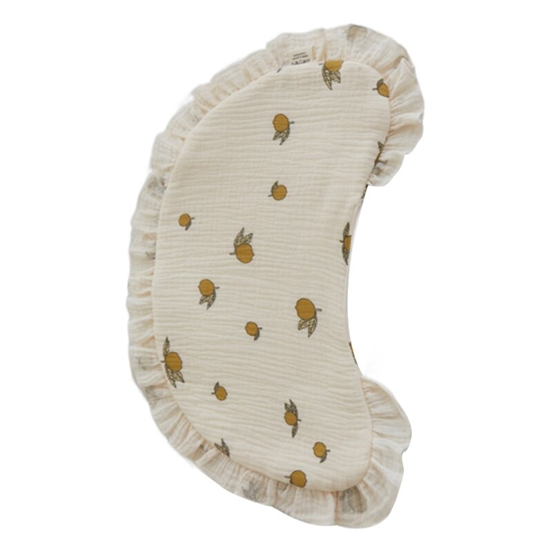 K5DD miękkie zagłówek dla niemowląt oddychająca poduszka wielokrotne nadruki poduszka dla noworodków neutralna względem płci