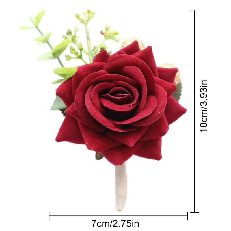 Fabric Roses Wrist Corsage Bridesmaid Wedding Bracelet Brides Cloth Artificial Fake Hand Flower for Guests Party Accessories