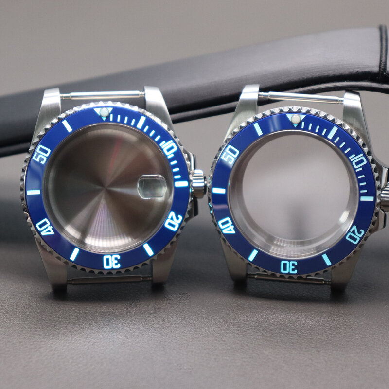 Часы 40 мм, искусственное сапфировое стекло для Seiko Nh35 Nh34/36/38 Eta 2824 Miyota 8215, движение 28,5 мм, C3, Керамическая рамка Deepsea