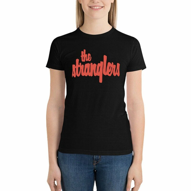 Les Stranglers 여성용 빈티지 티셔츠, 그래픽 티셔츠, 코튼 티셔츠, 여성 의류