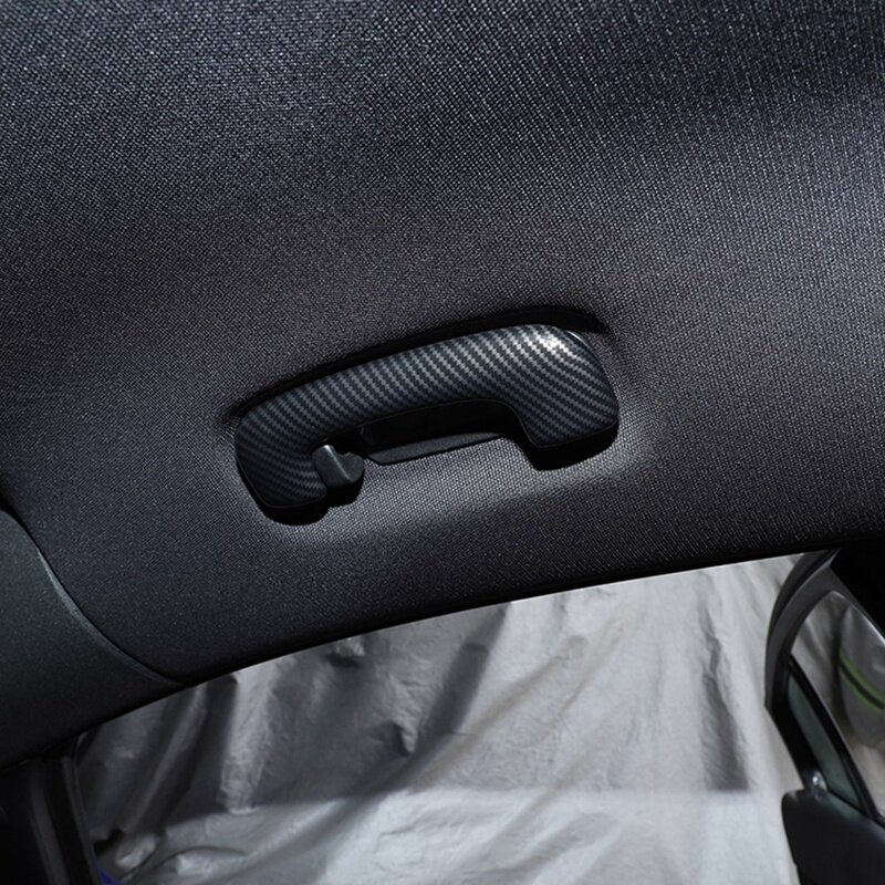 Roof Grab Handle Cover Trim Decoration For Dodge Durango 2011-2022 Accessories, ABS Carbon Fiber