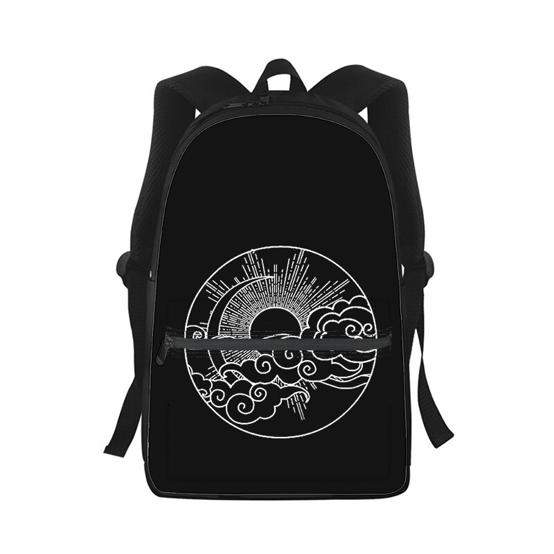 Czarno-biała ilustracja mężczyźni kobiety plecak 3D drukowana torba szkolna dla uczniów plecak na laptopa torba podróżna na ramię dzieci