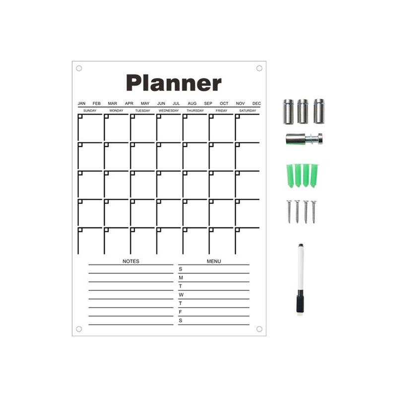 Weekly Planner dry erasing Board to Do List Whiteboard memo for Menus Entrance