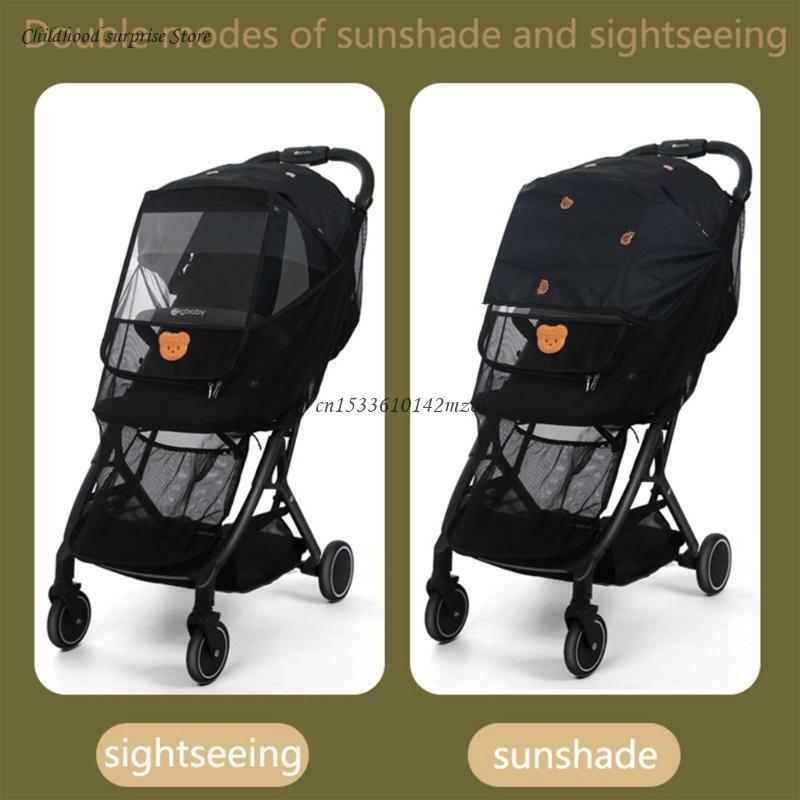 Lekka moskitiera dla niemowląt Moskitiera dla niemowląt do wózków spacerowych. 2-kolorowy Dropship