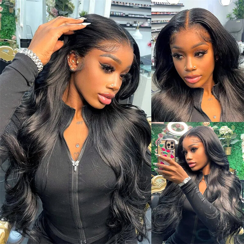 Finros Body Wave 13x6 Hd Lace Frontal Wig Glueless Wig Human Hair Pre Plucked Transparent 13x4 Lace Front Wigs For Women
