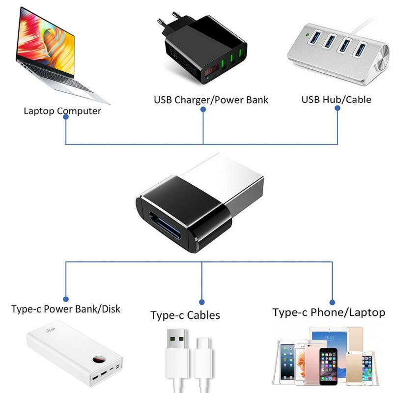 USB OTG Male To Type C Female Adapter Converter Type-C Cable Adapter untuk Nexus 5X6P Oneplus 3 2 USB-C Data Charger Phone Adapter