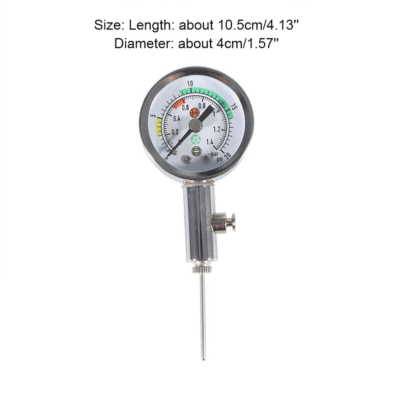 Medidor de pressão com display numérico para bola de futebol, pneu ferramenta de medição para futebol voleibol e basquete, barômetros para esporte