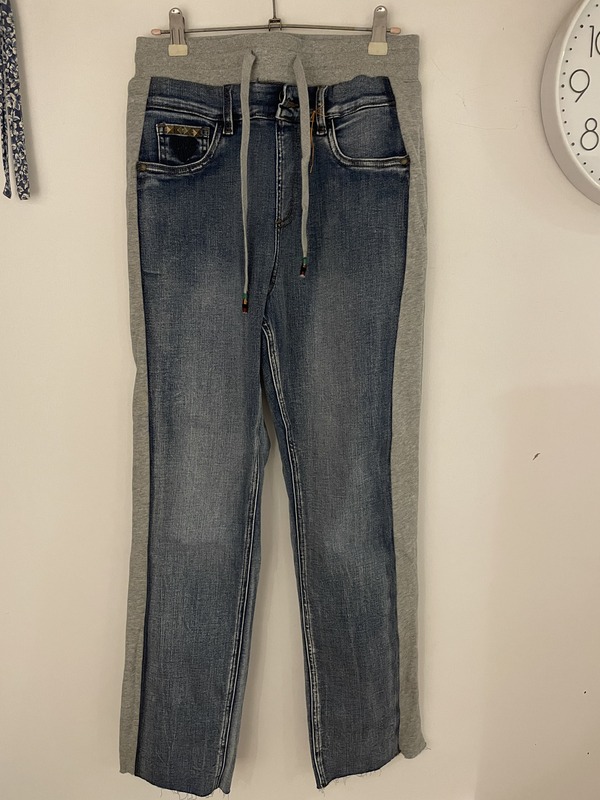 Jeans Casual feminino com Estamparia Bordada, Moda Espanhola, Comércio Exterior, Novo Produto, Original