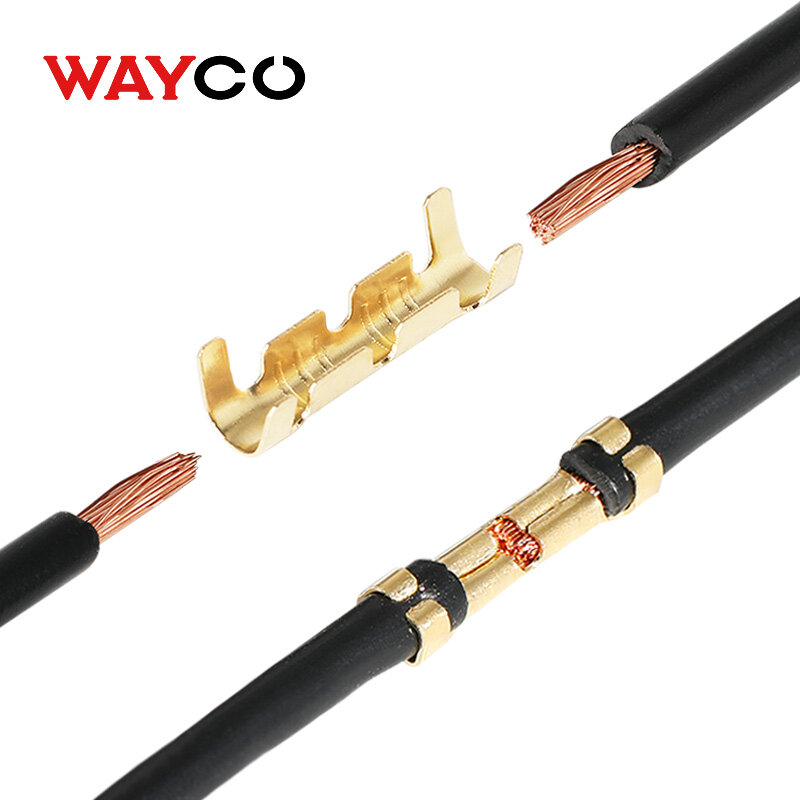 50/100 Комплект U-образных разъемов электрических проводов обжимные клеммы для быстрого соединения проводов 0,5-1,5 мм² и комплект термоусадочной трубки