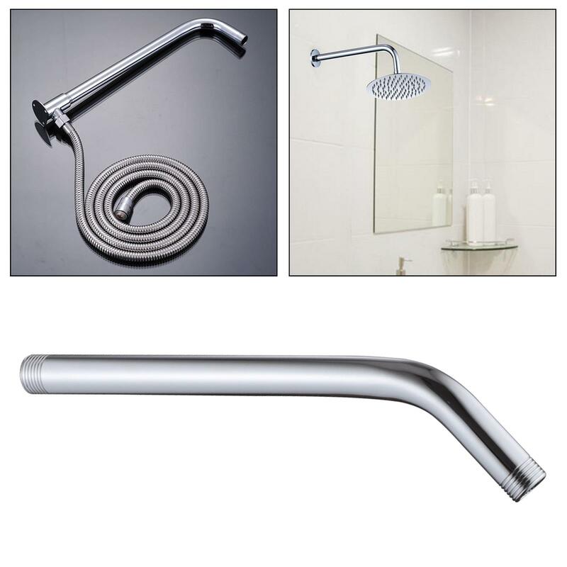 Brazo de ducha de pared fácil de instalar, boquilla de ducha duradera, accesorio de salida de agua