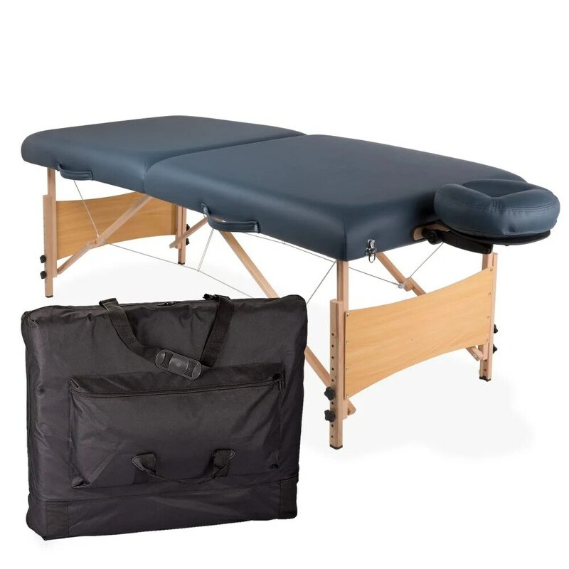 Pacote de mesa de massagem portátil, novo, 2024 berço ajustável com estojo de transporte, travesseiro Deluxe