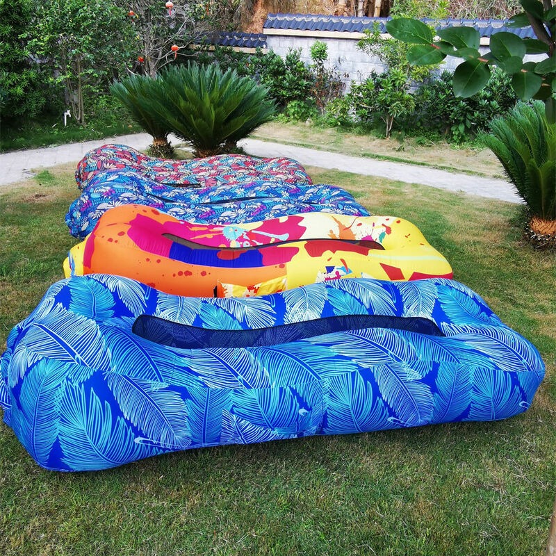 กลางแจ้งสะเทินน้ำสะเทินบกแบบพกพา Inflatable Air Cushion โซฟากันน้ำและสวมใส่สำหรับ Camping Travel การพบปะครอบครัว