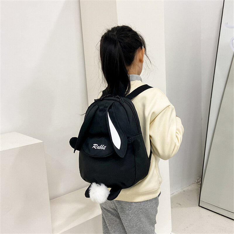 Kawaii Rabbit Ears Backpack Bunny Portable Kids Travel Bag Boys Girls Schoolbag Stationery Storage Organizer School Supplies New