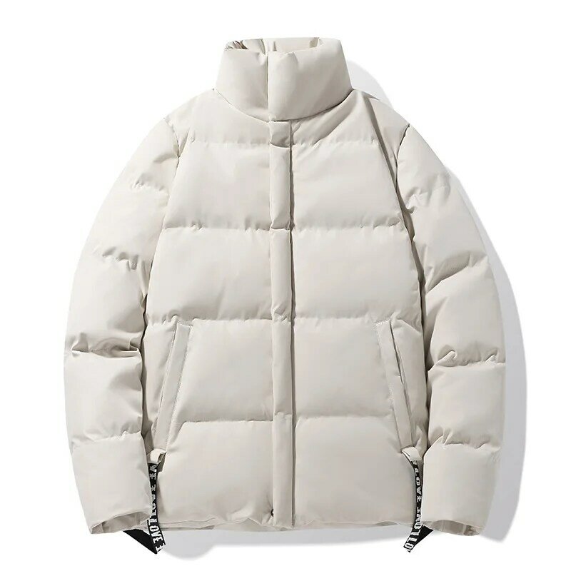 Mode mewah baru musim dingin 2023 pakaian katun pria penebalan ringan mode mewah hangat jaket butik pakaian gaya sederhana