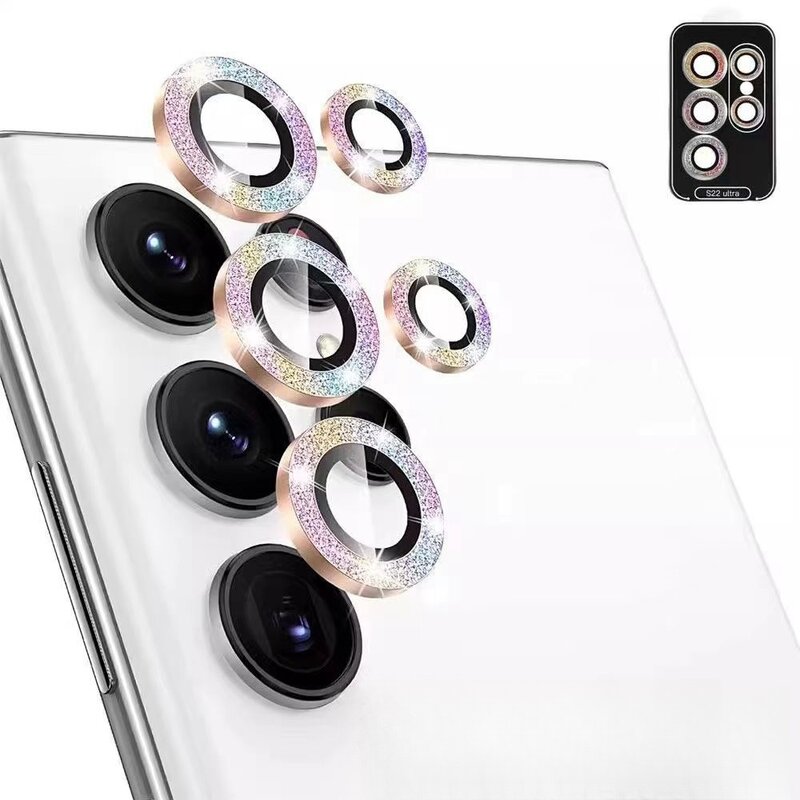 Для Samsung Galaxy S24 Ultra S24Plus Защита объектива камеры Закаленное стекло Защитная пленка для экрана металлическая защита от царапин
