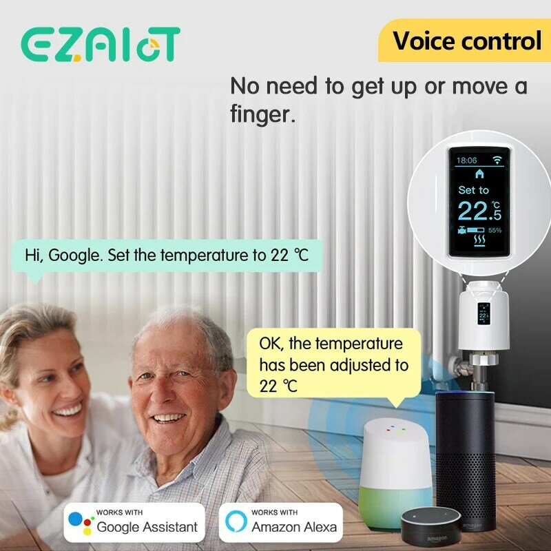 Trv Zigbee Slimme Thermostaat Programmeerbare Tuya Radiator Ventiel Temperatuurregelaar Home Heater Alexa Google Voice Control