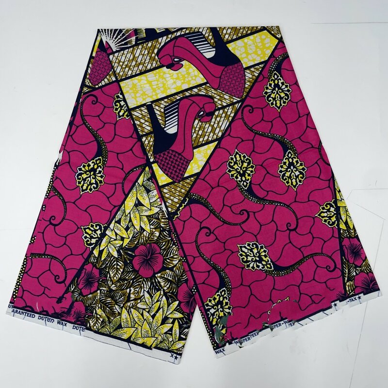 2024 New Style Super hollande African Fabrics Nigerian Wax Print High Quality African Wax Fabrics For Patchwor T4