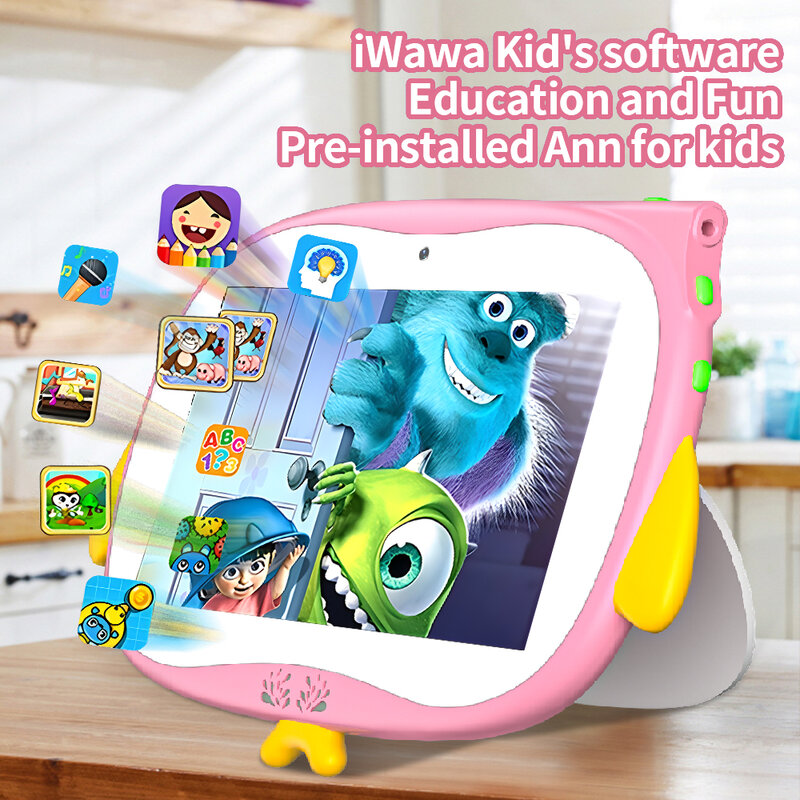 Mini tablette Dean pour enfants, 7 pouces, 4 Go de RAM, 64 Go, Android 13, batterie 2024 mAh, WiFi, original, nouveau, 4000