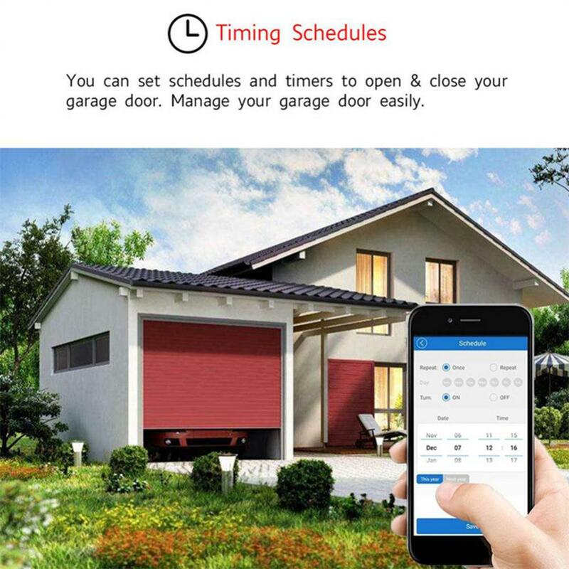 eWelink WiFi Smart Garage Door Opener Switch Garage Door Controller APP Remote Control No Hub Require With Alexa Google Home