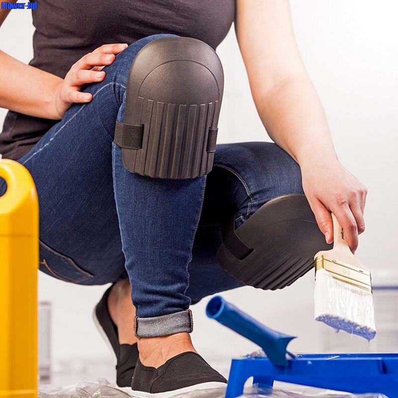 1x bantalan lutut bekerja bantalan busa lembut perlindungan keselamatan tempat kerja untuk berkebun membersihkan pelindung lutut olahraga